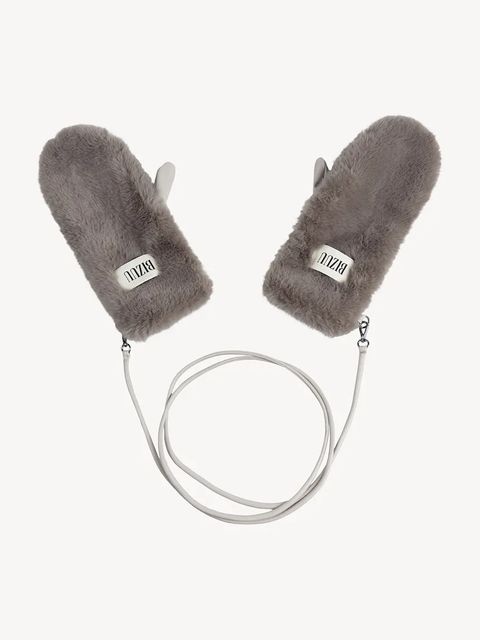 Bizuu rękawiczki ROKKA damskie kolor szary ROKKA TAUPE - zdjęcie produktu nr 1