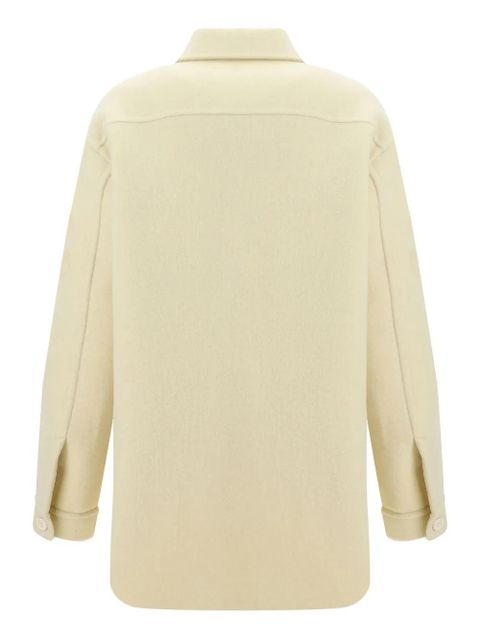 Jil Sander logo-jacquard jacket - Neutrals