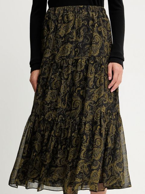 MICHAEL Michael Kors spódnica kolor zielony midi rozkloszowana MF570K9JX1