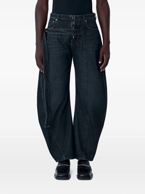 Jean Paul Gaultier strap detail trousers - Black