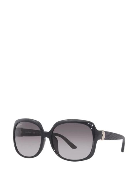 Ferragamo rectangle full-rim sunglasses - Black - zdjęcie produktu nr 2
