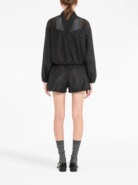 Miu Miu Technical-silk blouson jacket - Black