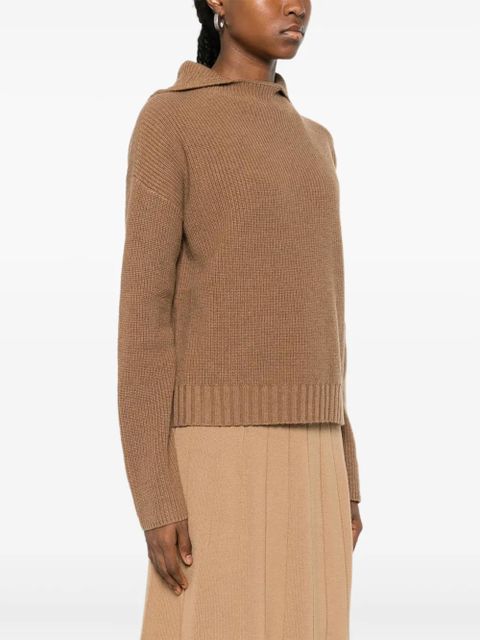 Max Mara hooded knitted top - Neutrals
