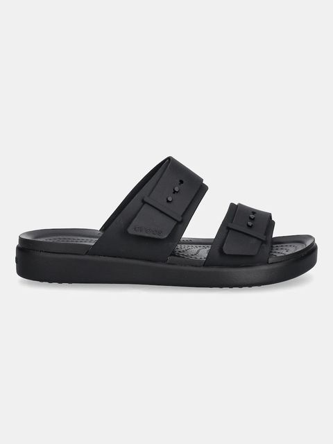 Crocs klapki Brooklyn Buckle Low damskie kolor czarny na platformie 211215 - zdjęcie produktu nr 2