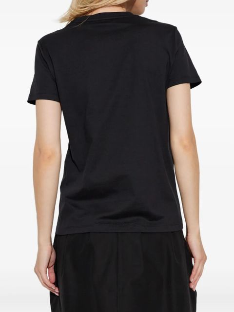 Max Mara logo-embroidered T-shirt - Black