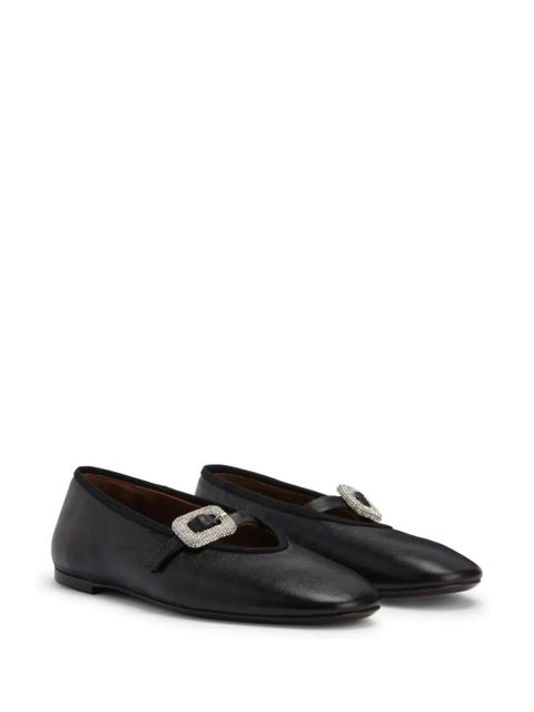Giuseppe Zanotti Georgia Buckle ballet flats - Black - zdjęcie produktu nr 2