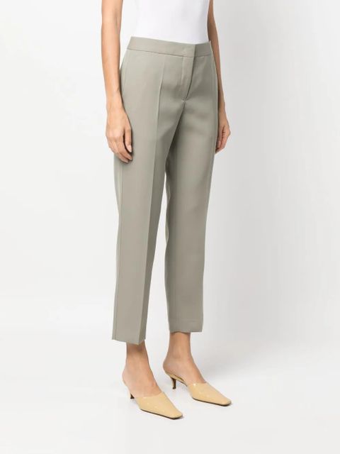 Jil Sander straight-leg wool trousers - Green