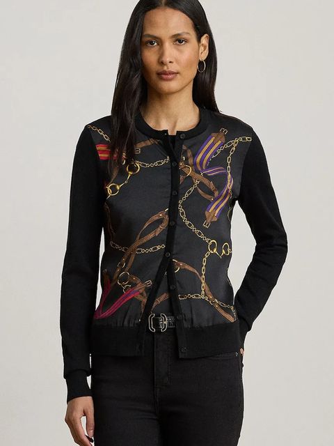 Lauren Ralph Lauren kardigan z bawełną damski kolor czarny lekki 200979651 - zdjęcie produktu nr 1