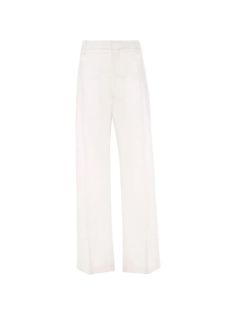 Victoria Beckham straight-leg folded trousers - White - zdjęcie produktu nr 1