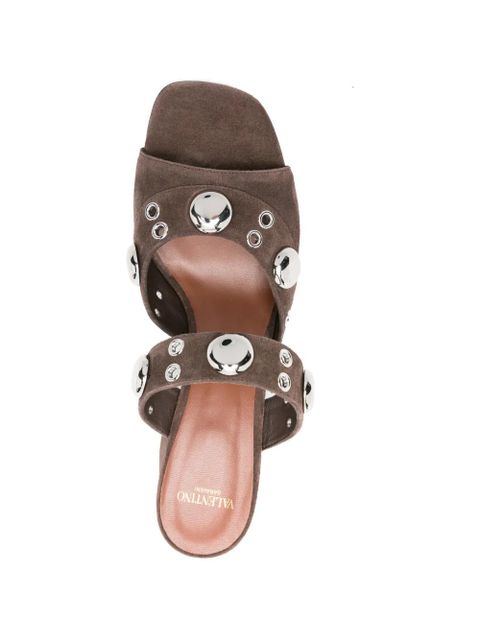 Valentino Garavani eyelet-detail sandals - Brown