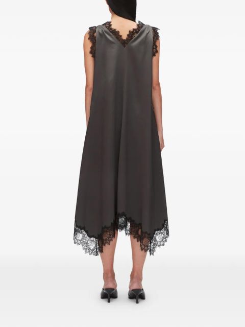 3.1 Phillip Lim lace V-neck midi dress - Grey
