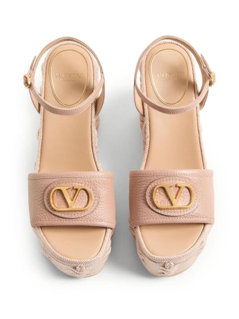 Valentino Garavani 120mm VLogo Signature wedge sandals - Pink - zdjęcie produktu nr 2