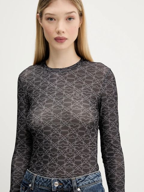 HUGO longsleeve kolor szary 50542422