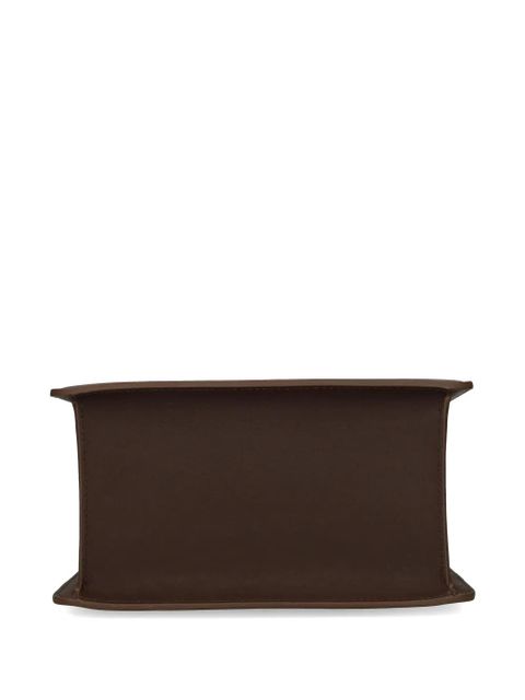 Cult Gaia sculptural-handle leather mini bag - Brown