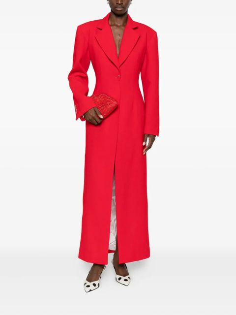 Rowen Rose tuxedo maxi dress - Red