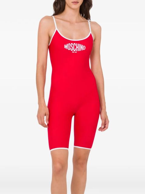 Moschino logo-detail sleeveless playsuit - Red - zdjęcie produktu nr 2