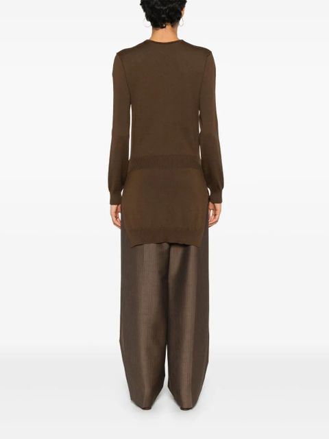 LEMAIRE Trompe L'oeil sweater - Brown