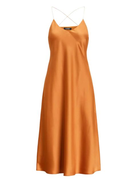 Lauren Ralph Lauren V-neck midi dress - Orange - zdjęcie produktu nr 1