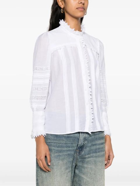 Zadig&Voltaire Trevy pintuck-detailing shirt - White