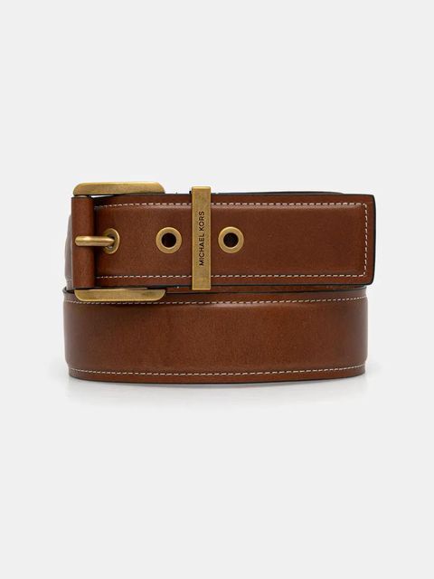 MICHAEL Michael Kors pasek skórzany damski kolor brązowy 559097 - zdjęcie produktu nr 1