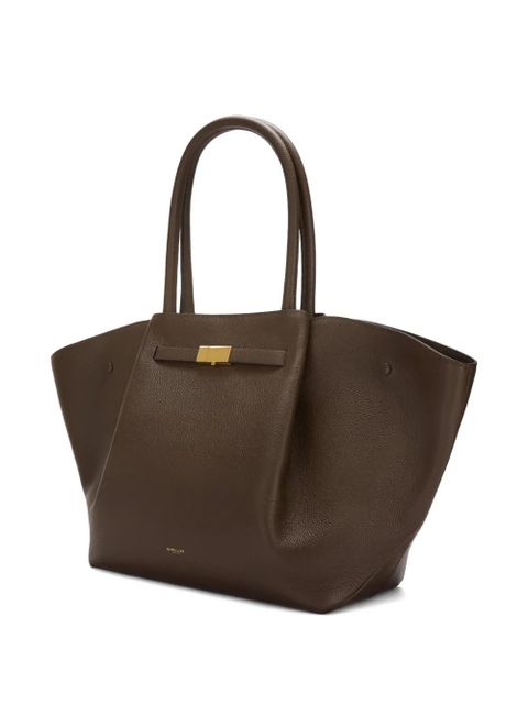 DeMellier The New York grain leather tote bag - Brown