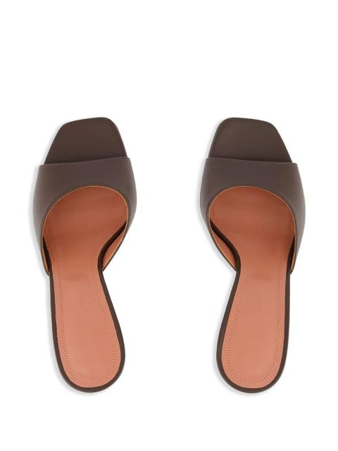 Amina Muaddi Lupita open-toe sculptural-heel sandals - Brown
