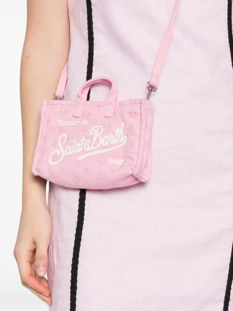 MC2 Saint Barth logo-embroidered phone bag - Pink