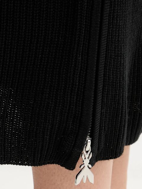 Patrizia Pepe spódnica z dodatkiem wełny kolor czarny midi ołówkowa 2G1042 K9O3A