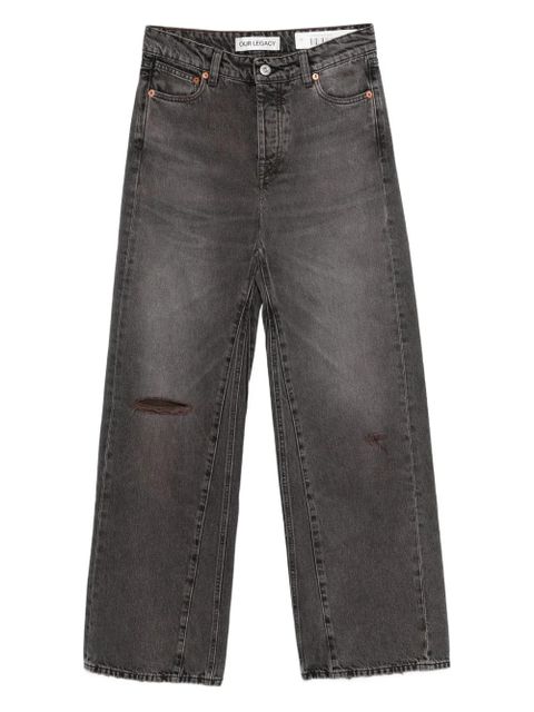 OUR LEGACY ripped-detail jeans - Grey - zdjęcie produktu nr 1