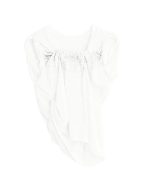 OUR LEGACY twisted T-shirt - Neutrals