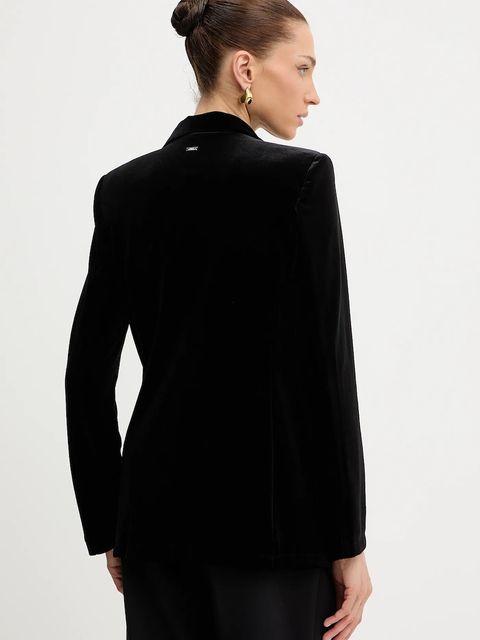 Armani Exchange marynarka kolor czarny jednorzędowa gładka XW000789 AF16147