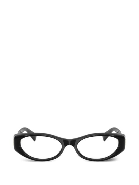 Miu Miu Eyewear geometric-frame glasses - Black - zdjęcie produktu nr 1