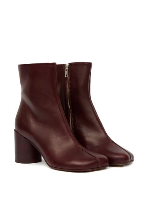 MM6 Maison Margiela 70mm Anatomic Stitch ankle boots - Brown - zdjęcie produktu nr 1