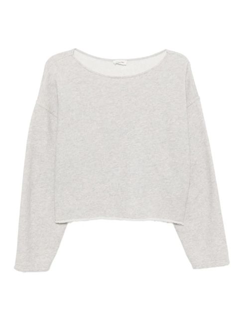 American Vintage knitted cotton top - Grey - zdjęcie produktu nr 1