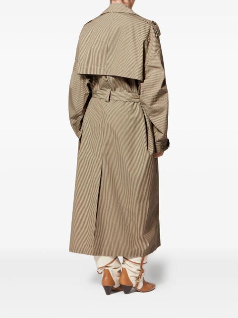 MARANT ÉTOILE Chilma striped-pattern coat - Neutrals