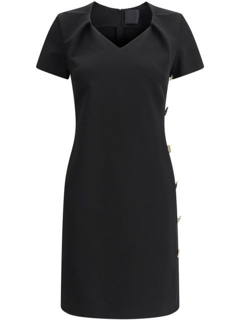 Givenchy button-detail punto-milano mini dress - Black - zdjęcie produktu nr 1