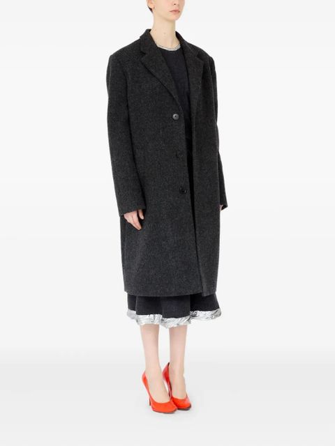 Maison Margiela four-stitch single-breasted coat - Black
