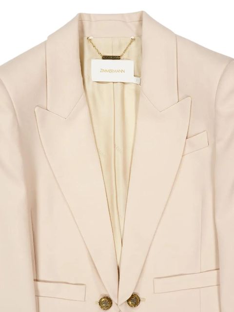 ZIMMERMANN cropped wool blazer - Neutrals