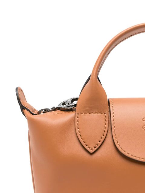 Longchamp Le Pliage Xtra XS leather mini bag - Brown - zdjęcie produktu nr 2