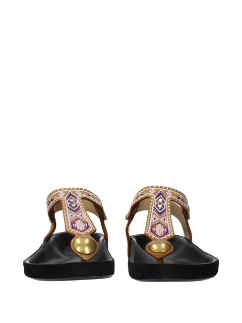 ISABEL MARANT suede flat sandals - Neutrals