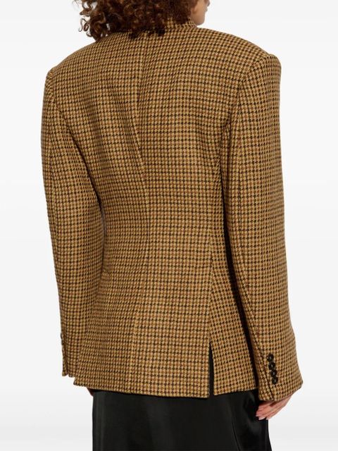 The Attico houndstooth blazer - Brown