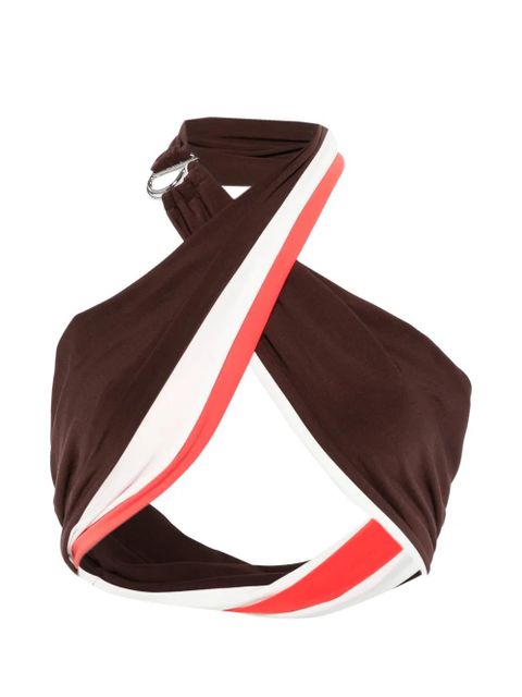 Coperni crossed top - Brown - zdjęcie produktu nr 1