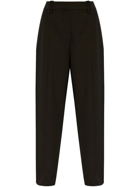 GANNI high-rise straight trousers - Black