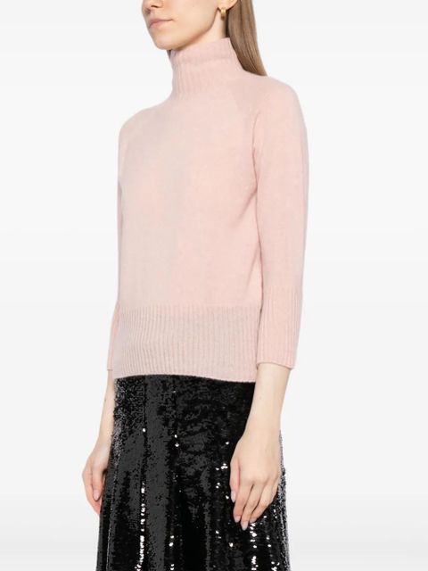 Simone Rocha cashmere turtleneck top - Pink