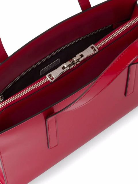 Prada large Re-Edition 1995 leather handbag - Red