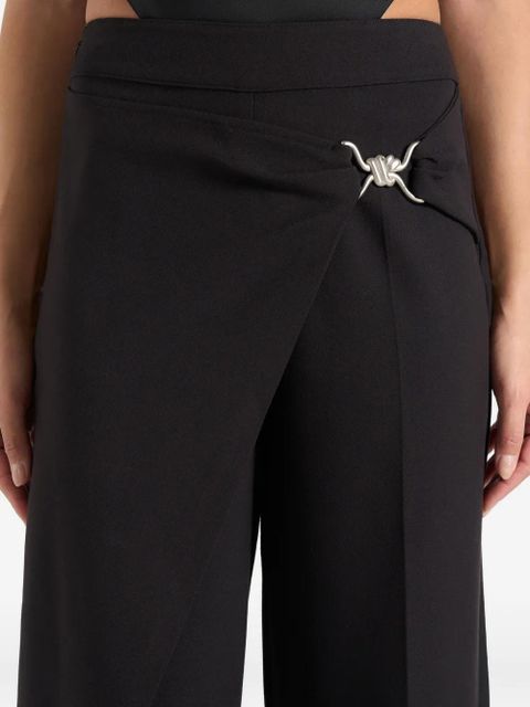 Manière De Voir Beryl wrap trousers - Black