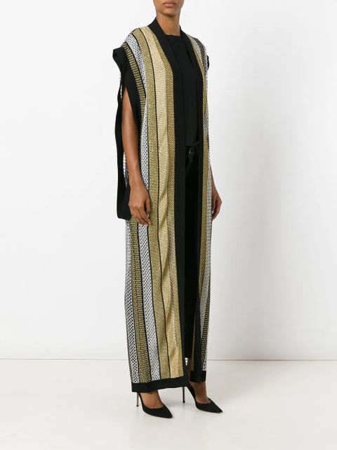 Balmain drop hole duster cradigan - Black - zdjęcie produktu nr 2