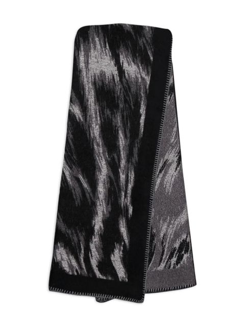 Givenchy animal-print jacquard scarf - Black - zdjęcie produktu nr 1