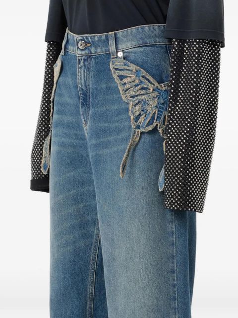 Blumarine butterfly jeans - Blue