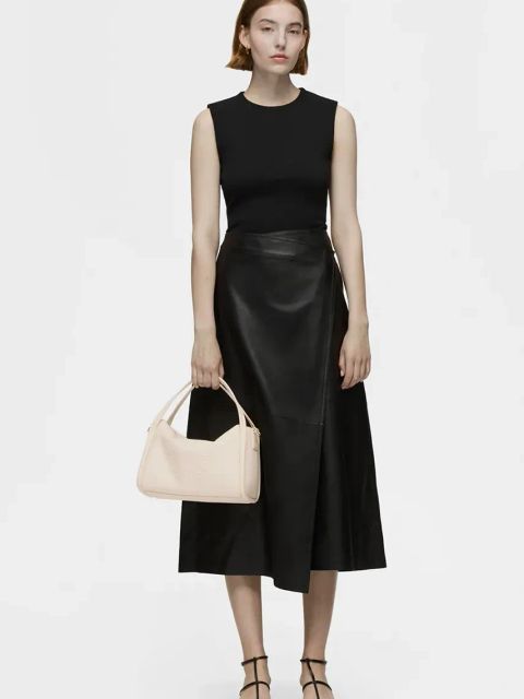 Tous torebka skórzana Miranda kolor beżowy 2002134401